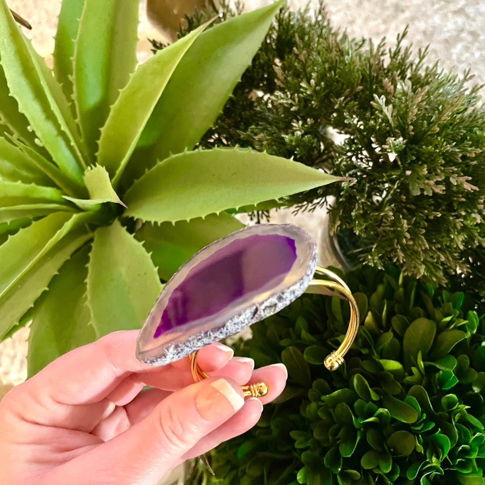 Purple Geode Bracelet - Picture 7 of 8